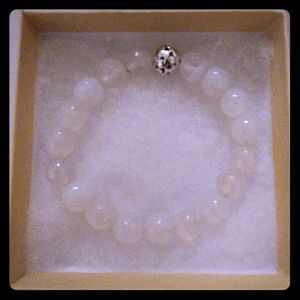 White Agate Stone Bracelet
